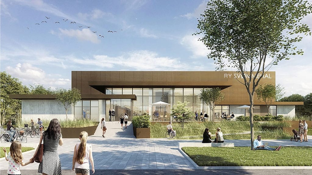 Illustration: GPP Arkitekter, afspejler ikke nødvendig Ry Svømmehal projektet